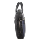 Pierre Cardin Mens Pebbled Leather 15" Laptop Computer Bag Travel Overnight - Black V563-PC3300-BLACK