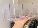 Handbag Organizer Household Transparent Bag Storage Rack Bed Room PC Mini Purse Shelf 3 Section V1294-YM0703-3117230123711