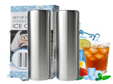 2Pack Ice Packs for Lunch Boxes Ice Pack for Cooler Reusable Stainless Steel Ice Packs for Coolers, V1107-133-99805-SLR-2PACK