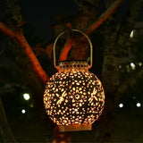 Outdoor Garden Light Hollowed Out Shadow Lantern Hanging Powered Lamp Garden Landscape V1294-YM0721-10143568
