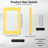 10Pcs Single Gang Outlet Box Extender Seamless Blending Effect Sturdy Enduring Build for Outlet V1366-AZ2-W-14983