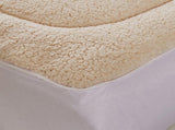 DreamZ Mattress Topper 100% Wool Underlay Double MT1003-WOOL-D-WH_NZ