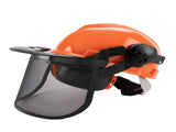 Chainsaw Brushcutter Hard Hat Safety Helmet Face Shield With Visor & Ear Muffs For Landscaping V985-BRUSHCUTTERHARDHAT