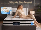 Giselle Bedding 34cm Mattress Euro Top Pocket Spring Single MATTRESS-0908-SINGLE