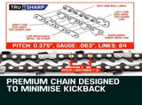 2 x 22 Baumr-AG Chainsaw Chain Bar Replacement 0.325 0.058 86DL V219-CHNCHABMRA22D