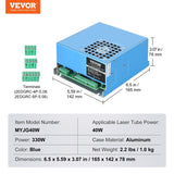 VEVOR CO2 Laser Power Supply for 40W Laser Tube Laser Engravers and Cutters V952-EYHTJGGDY40WSMM9CV7