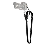 Black Adjustable Genuine Leather Camera Strap - Crossbody Shoulder Sling for DSLR/SLR V888-ELOSUNG23945