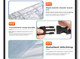 Silver Heavy Duty Waterproof V-Hull Boat Cover 11-13FT Marine Grade Outdoor UV Protection for V888-ELOSUNG43218