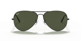 Aviator Large Metal II Sunglasses in Black and Green V196-RB3026-L2821