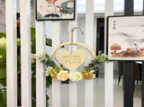 Welcome to My Home Sign Front Door Wood Sign with Love Heart Garland Valentine's Day Decorations for V1294-YM0714-10332494