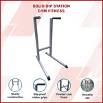 Solid Dip Station Gym Fitness V63-784855