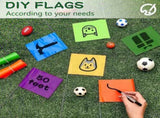 Amylove 300 Pcs Marking Flags 15 x 4 x 5 Inch Marker Flags for Lawn Yard Survey for Lawn Irrigation V1258-DP02-C-782