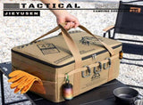 42L Collapsible Outdoor Tactical Organizer, Oxford Fabric Large Capacity Camping Gear Storage Bin V888-ELOSUNG52372