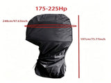 600D Oxford Outboard Motor Cover, 175-225HP Waterproof Engine Protector V1221-XM-FDJBHZ-002