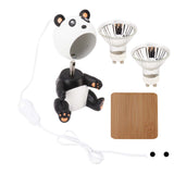 Candle Warmer Lamp Melting Wax Lamp Cute Panda Robot Shape with Timer Metal Frame G10 Bulb Candle V1294-YM0901-3119230105911