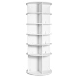 VEVOR 6-Tier Rotating Shoe Rack Tower 360&deg; Spinning Shoe Display Carousel White V952-BSXZXJ6CGD4GJF8W5V0