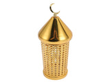 Gold Wind Lamp Handmade Retro Hollow Wind Lamp Iron Lantern for Wedding Party Decoration L V1294-YM0901-3115250011713