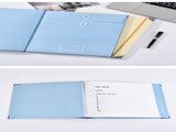 (Thick Version)Blue Accordion File Binder with 12 Envelopes - Durable Document Organizer V888-ELOSUNG17098
