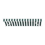 Instahut Retractable Folding Arm Awning Manual Sunshade 3Mx2.5M Green White AWN-B-ARM-30X25-GNWH
