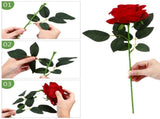 Green Short Stem Flowers for Soap and Bouquet Arrangements 100Pcs V1366-AZ2-W-18683