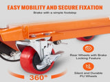 Hydraulic Lift Table Cart, 330lbs Capacity 50" Lifting Height, Manual Double Scissor Lift Table with V952-SJYYSJPTCCS4BSRWBV0