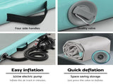 Everfit GoFun 5X1M Inflatable Air Track Mat with Pump Tumbling Gymnastics Green ATM-5-1-01M-MG-AP