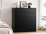 Artiss 6 Chest of Drawers Tallboy PEPE Black FUR-S-CDR-01-BK-AB