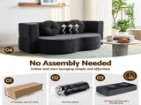Artiss 2 in 1 Convertible Compressed Sofa Bed, Folding Boneless Sofabed for Living Room ,Comfort SBED-M-FLD04-2S-GY