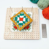 Boutique Wooden Crochet Blocking Board Knitting Blocking Mat with Bar Needles for Knitting & V1237-ZY-203-3034