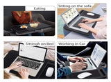 Portable Laptop Desk with Device Ledge, Mouse Pad and Phone Holder for Home Office V178-84834