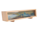 Desktop Lamp Box Rechargeable LED Acrylic Solid Wood Touch Control Stepless Dimming Landscape Night V1294-YM0901-3119240147111