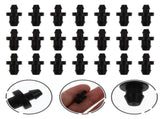 SWETRACE Drip Irrigation Tube Hole Plugs Black Plastic 150Pcs 0.79X0.39X0.39in V1189-LWWAL-20260327-03542