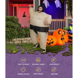 Inflatable Sumo Costume Adult Suit Blow Up Party Fancy Dress Halloween Cosplay HALO-INF-SUMO-6FT