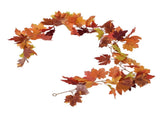 Decorative Artificial Maple Garland Fall Leaf Garland Decoration Thanksgiving Halloween Fake Maple V1294-YM0523-3115210217312