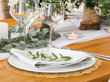 600 Pcs Round Kraft Paper Doilies, 12 Inch Disposable Lace Placemats, Rustic Scallop Doily Table V1259-DP01-A-5768