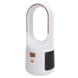 USB Desk Fan 6 Speeds Wind Quiet Portable Bladeless Cooling Fan with Power Display for Home Bedroom V1294-YM0901-3113240072311