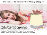 Wake Up Night Light with Sunrise Simulation Alarm Clock, 3 Ways Dimmable Warm White Bedside Lamp for V1192-AZ-W-14184