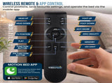 Therapedic Motion Adjustable Long Single Bed Base with Wireless Remote ADJ-BED-MOT-LS