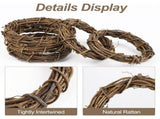 Grapevine Wreaths Vine Branch Wreath Christmas Rattan Wreath Garland Decoration for Christmas V1366-AZ2-W-13382