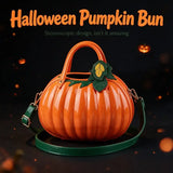 New PU 3D Pumpkin Bag, Rustic Handheld Crossbody Autumn Daily Bag V1232-NGBB-001