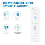 Wii Remote ,2 Wii Controller Compatible with Wii and Wii U Console Wii Remote Controller with Shock V1366-AZ2-W-11296