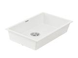 Cefito Kitchen Sink 70x45cm Granite Stone Sink Single Bowl White SINK-STONE-A-7045-WH