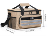 Beige Versatile Large-Capacity Picnic Insulated Bag - Detachable Shoulder Strap & Ice Pack V888-ELOSUNG33261