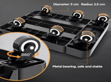 6-Wheel Folding Hand Truck Heavy Duty 227kg Capacity Collapsible Trolley with Elastic Strap V985-FOLDINGHANDCART