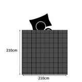 DreamZ Quilt Doona Comforter Blanket Grey Queen QU1005-Q-GY