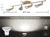 Modern 4-Light Track Lighting Kit LED V178-33057