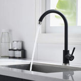 Kitchen Faucet, Single Handle High Arc Sink Faucet, 360 degree rotation, single-handle control, V1189-LC-LY-00001