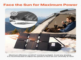 60W Foldable Solar Panel Charger, 16BB N-Type Monocrystalline Solar Panel 24% Efficiency, V952-BXZDTYNB160W36PFJ001Y3