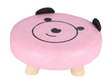 Small Under Desk Footrest Cute Cartoon Ottoman with 4 Stable Log Legs for Children V1294-YM0523-3116210070411
