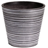 Black and White Engraved Pot 17cm V637-DP9540017
